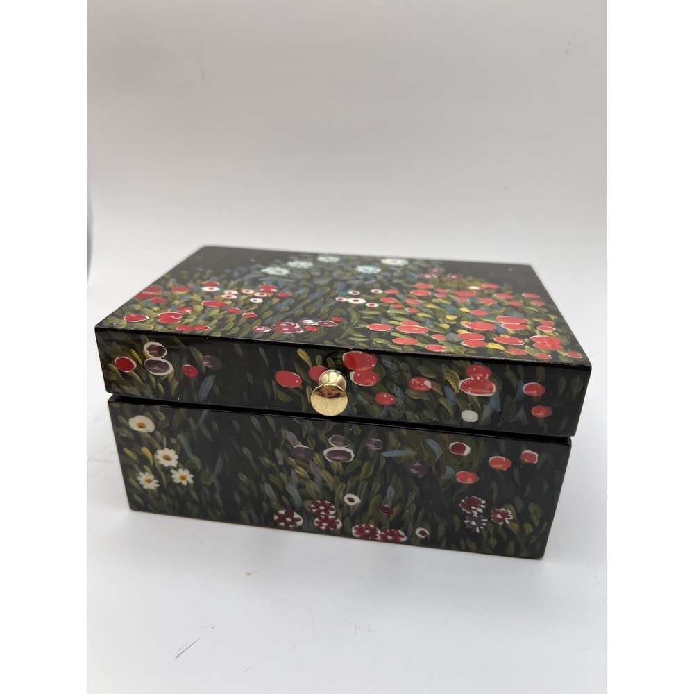 Floral Trinket Box Decorative Jewelry Box Keepsake Box Cottagecore Decor